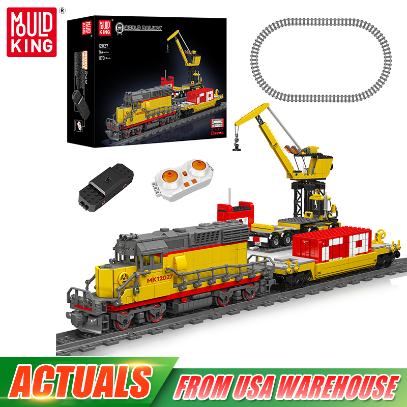 Lego Set Technic - モールドキング 12027 テクニカルトレインおもちゃ 電動EMD SD40-2ディーゼル機関車 組み立てブロックセット