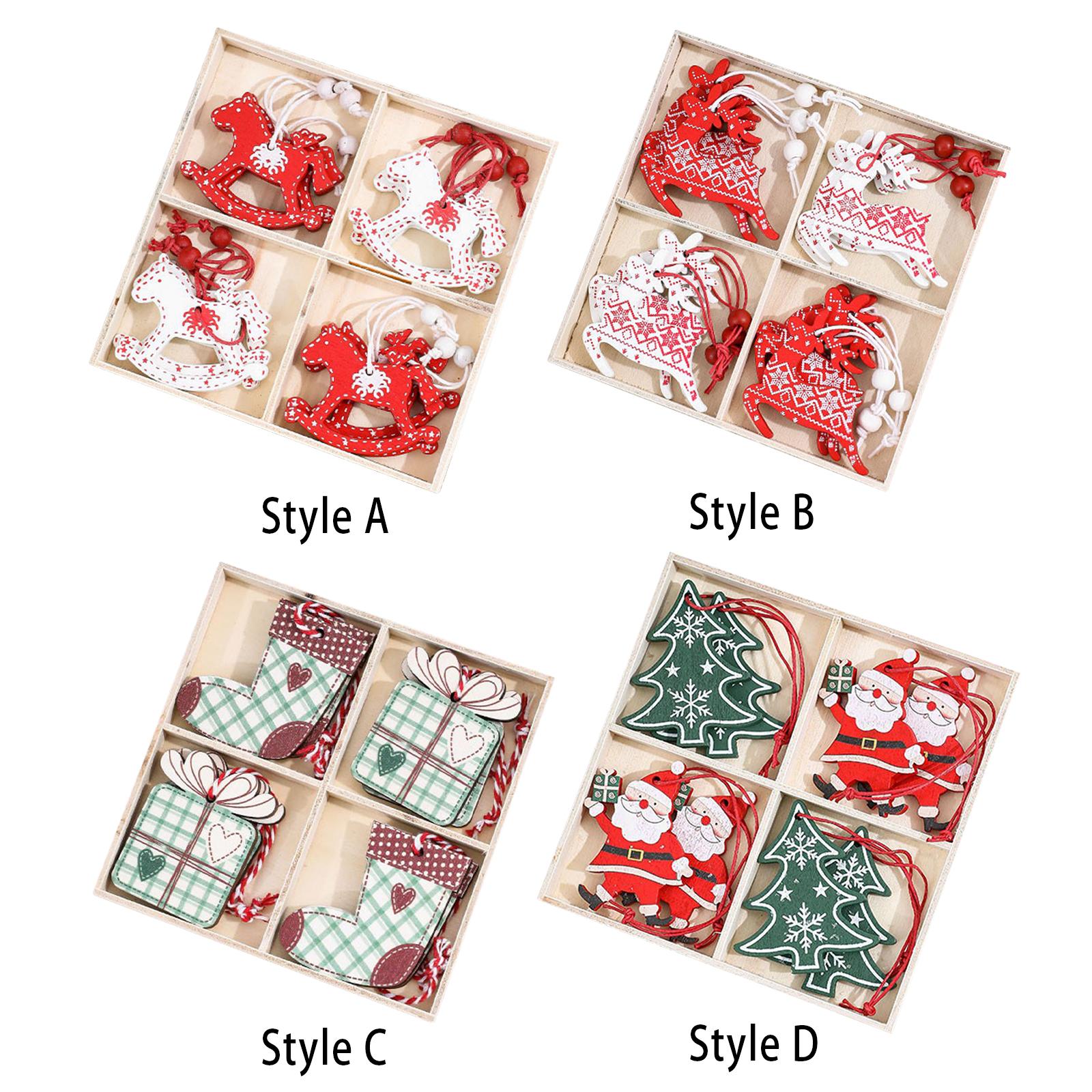 木製のクリスマスオーナメント。手作業で磨き上げ、彫刻を施した - Christmas Stocking Hanging のレビューと価格
