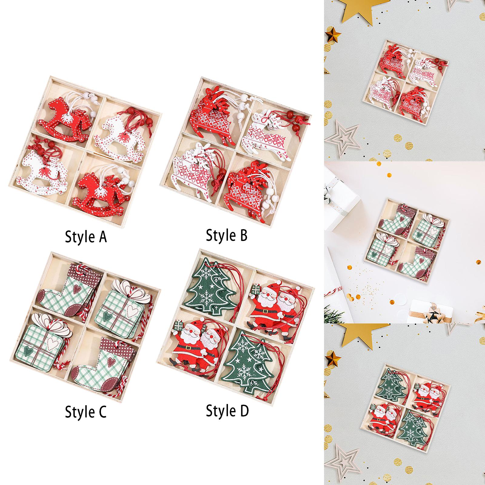 木製のクリスマスオーナメント。手作業で磨き上げ、彫刻を施した - Christmas Stocking Hanging のレビューと価格