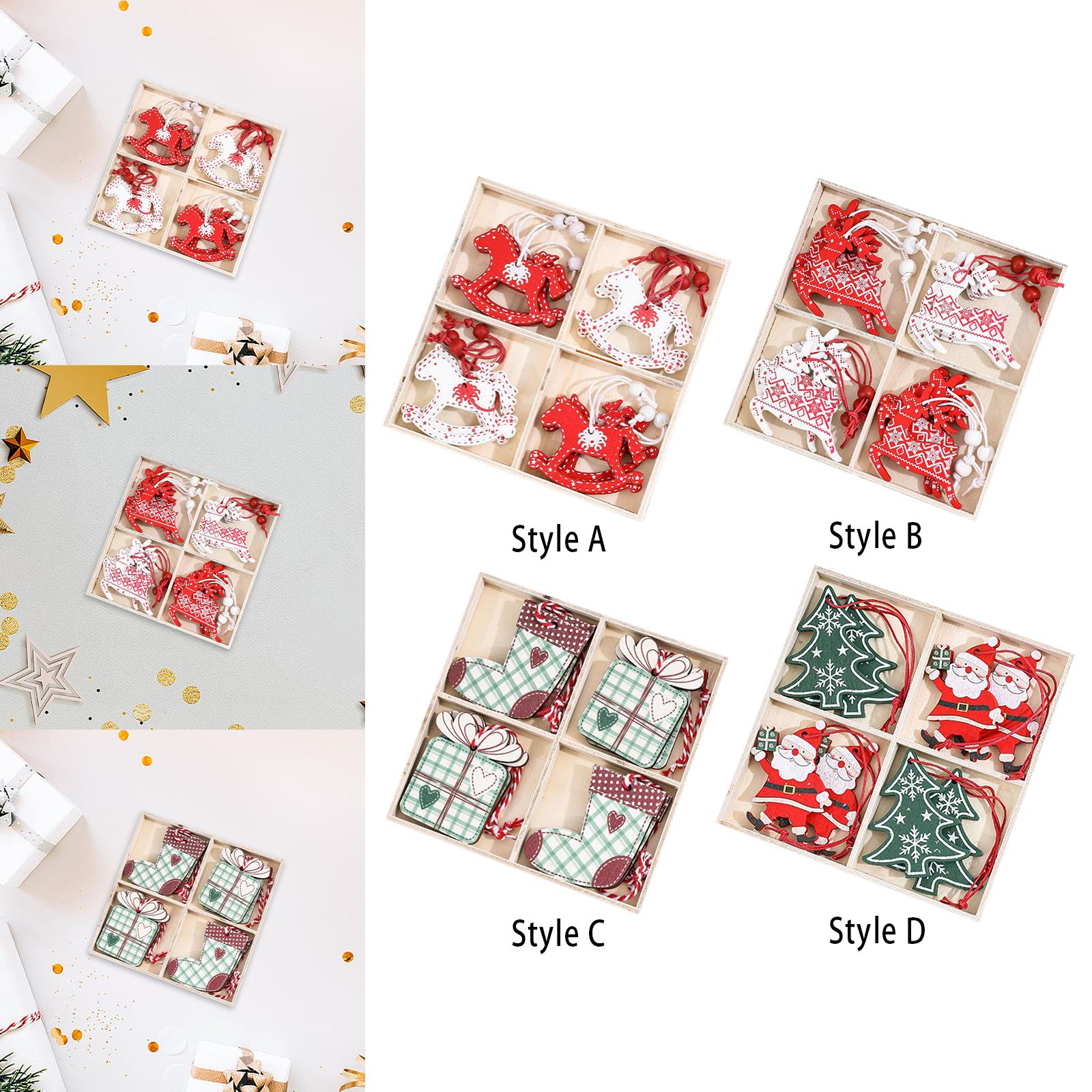 木製のクリスマスオーナメント。手作業で磨き上げ、彫刻を施した - Christmas Stocking Hanging のレビューと価格