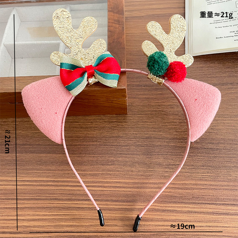 ヘッドバンド ぬいぐるみ トナカイの角 クリスマスツリー リ - Reindeer Antlers Headband のレビューと価格