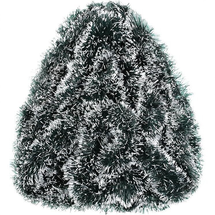 窓用ガーランド、吊り飾り、ホリデーシーズンの装飾品、クリスマ - Tinsel Garland Decoration のレビューと価格