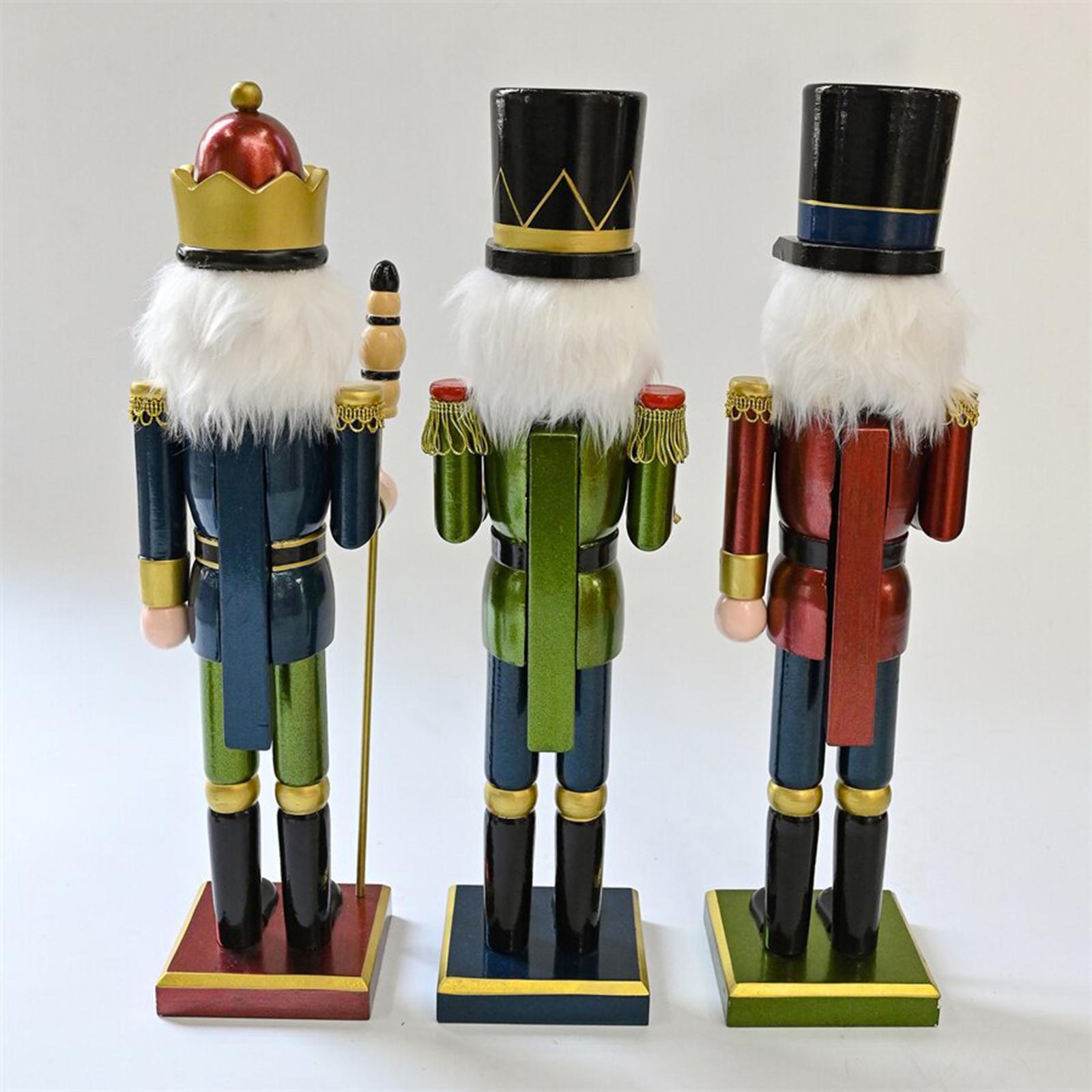 家のクリスマスツリー、棚、机などに飾るための、装飾的な木製の - Nutcracker Figurine のレビューと価格