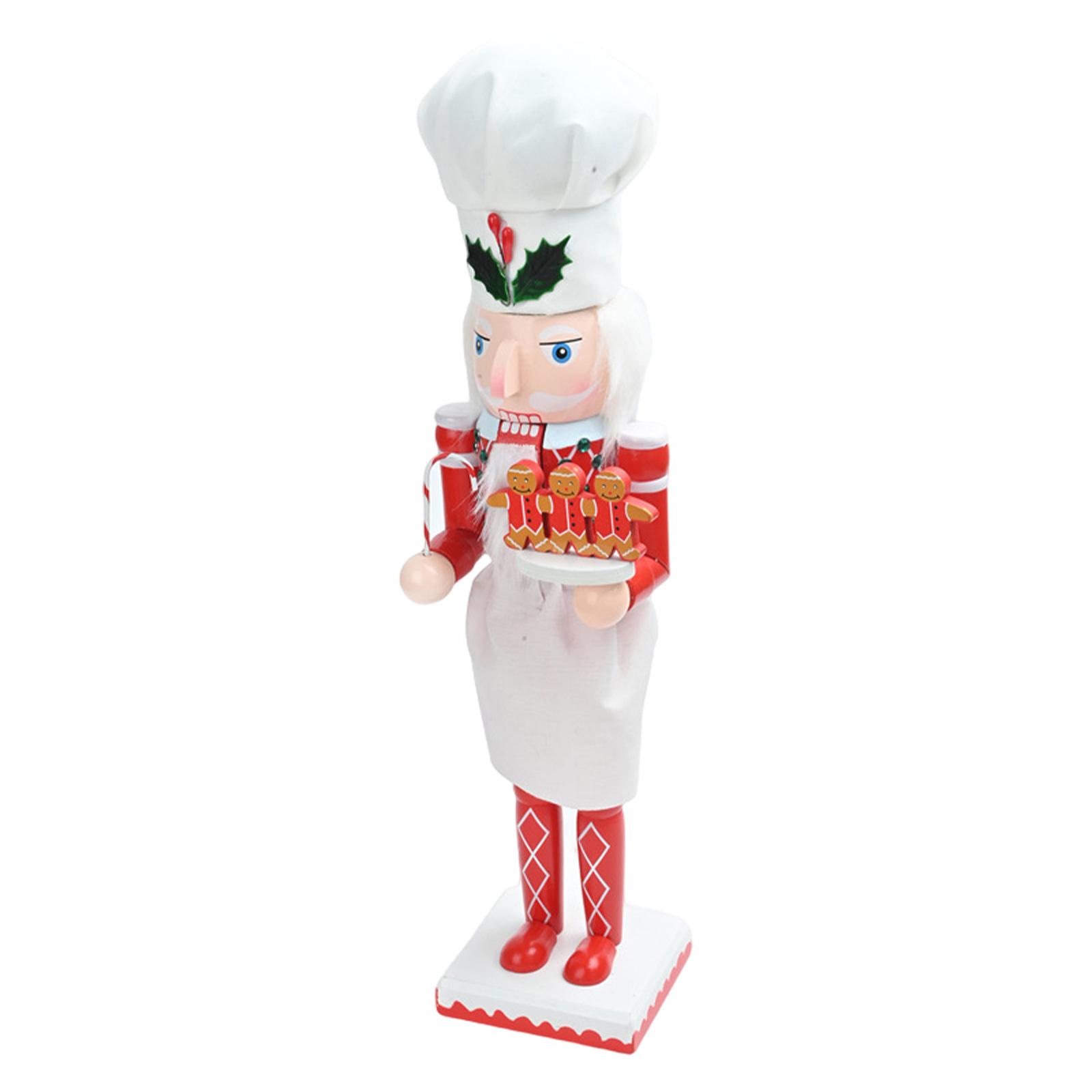 クリスマス・ナッツクラッカーの木製置物、インテリア装飾、ホリ - Nutcracker Figurine のレビューと価格