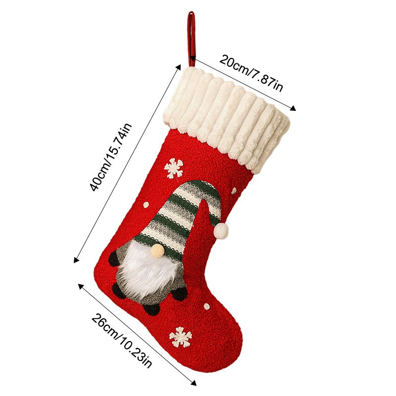 大きな顔のない老人のクリスマスストッキング、クリスマスツリー - Christmas Stocking Hanging のレビューと価格